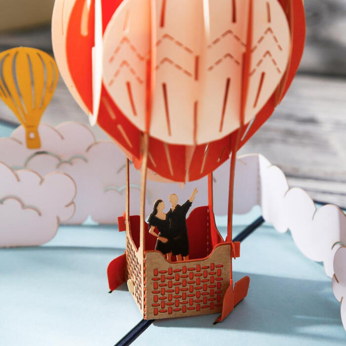 【ait card】ait studio原创手工立体贺卡创意礼物-热气球
