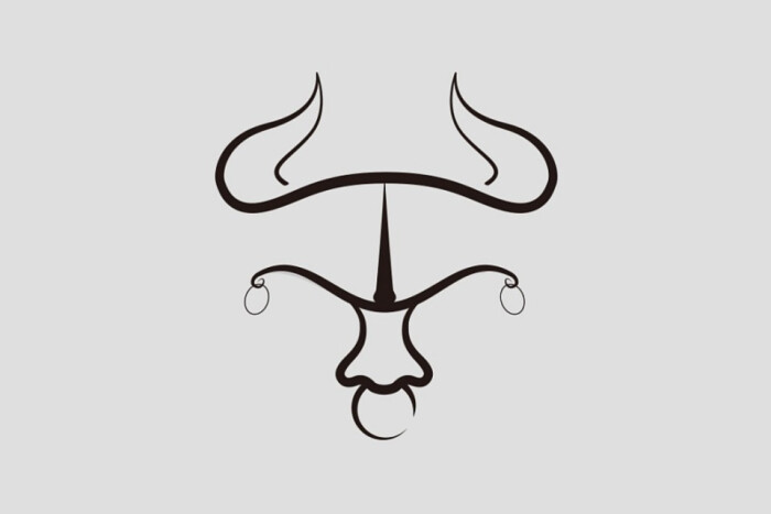 十二生肖形象字体设计——牛