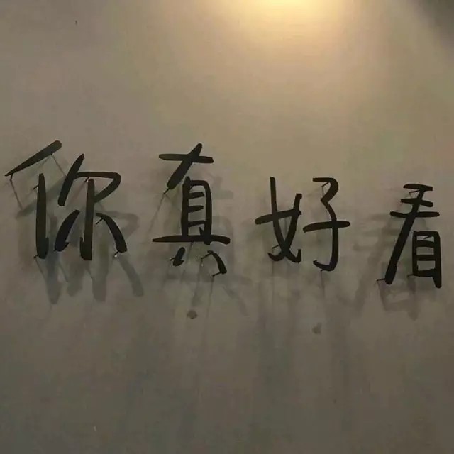 你真好看 文字壁纸