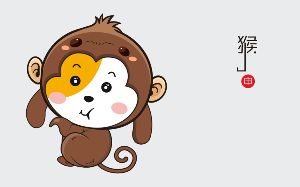 头套版十二生肖吉祥物——申猴