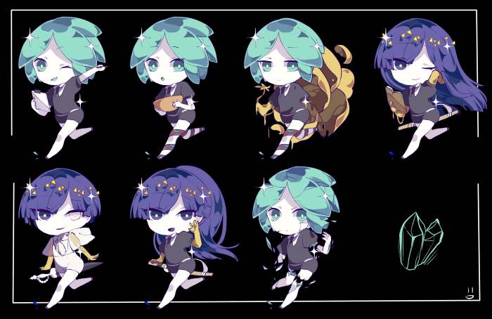 [宝石之国] phosphophyllite磷叶石 法斯(via p站id=15753330)