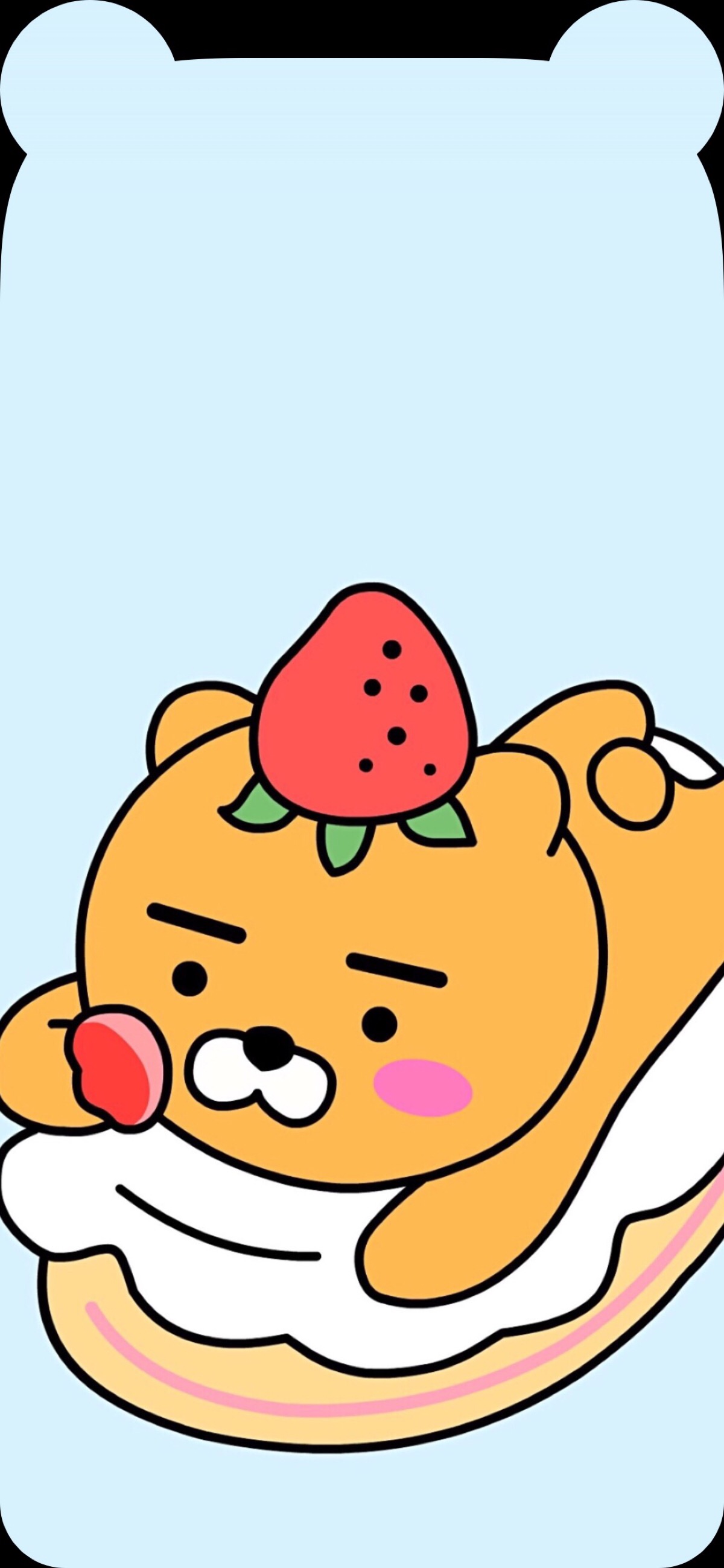 卡通 唯美 简约 欧美 可爱 城市 文字 平铺 插画kitty iphone x壁纸