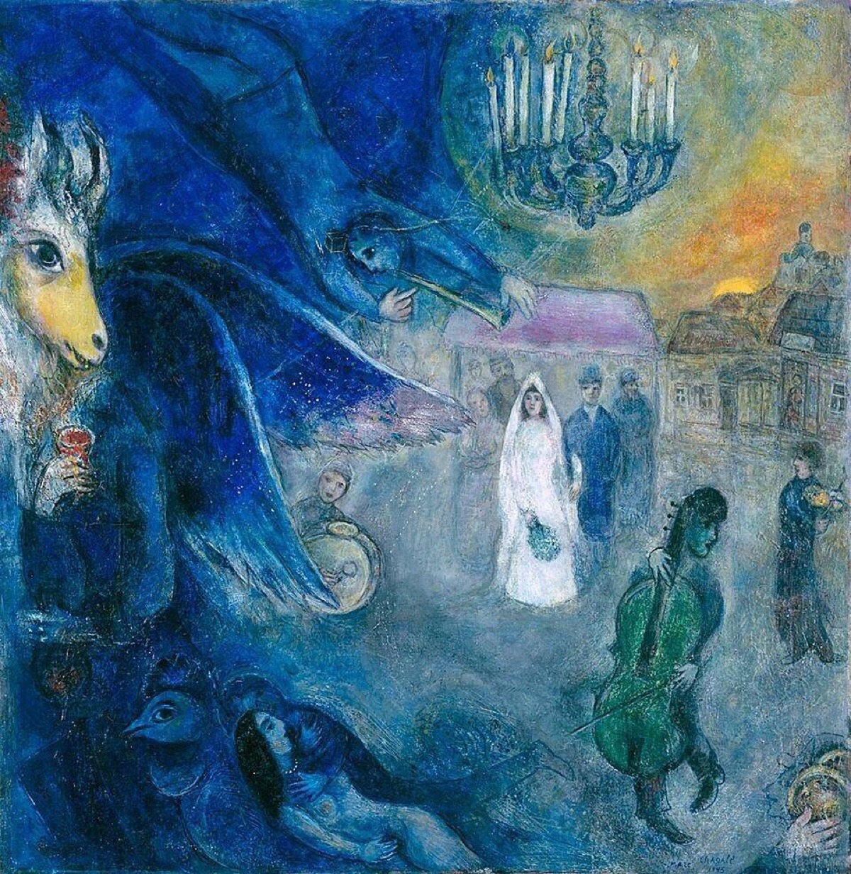 马克·夏加尔 marc chagall(1887 年-1985年)白俄罗斯裔法国画家,版