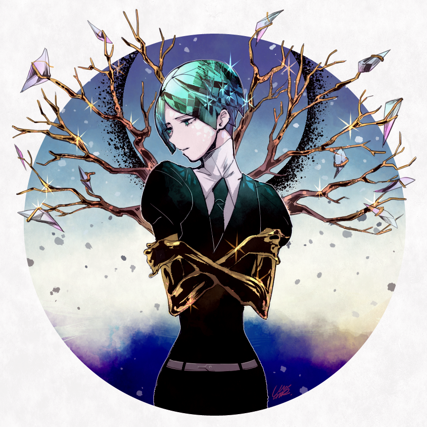 [宝石之国] phosphophyllite磷叶石 法斯(via p站id=819458)