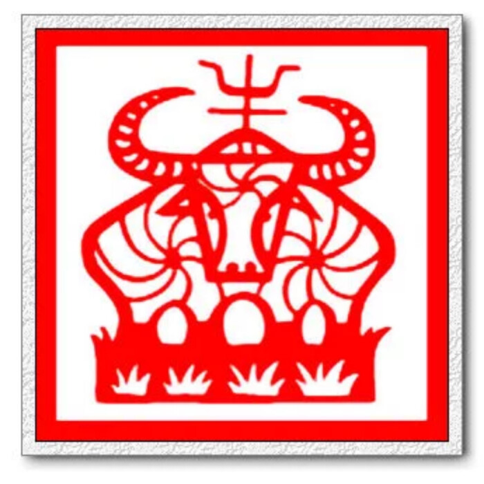 精品收藏*十二生肖剪纸——牛