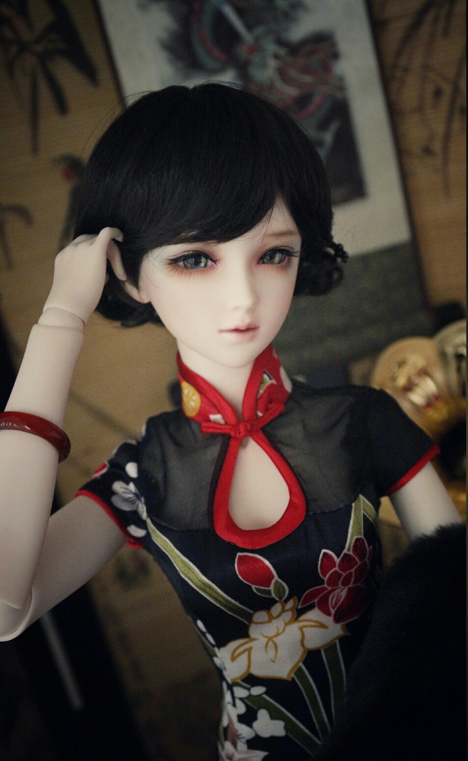 sd娃娃 bjd 玩具 人偶 壁纸 萌物 民国美人