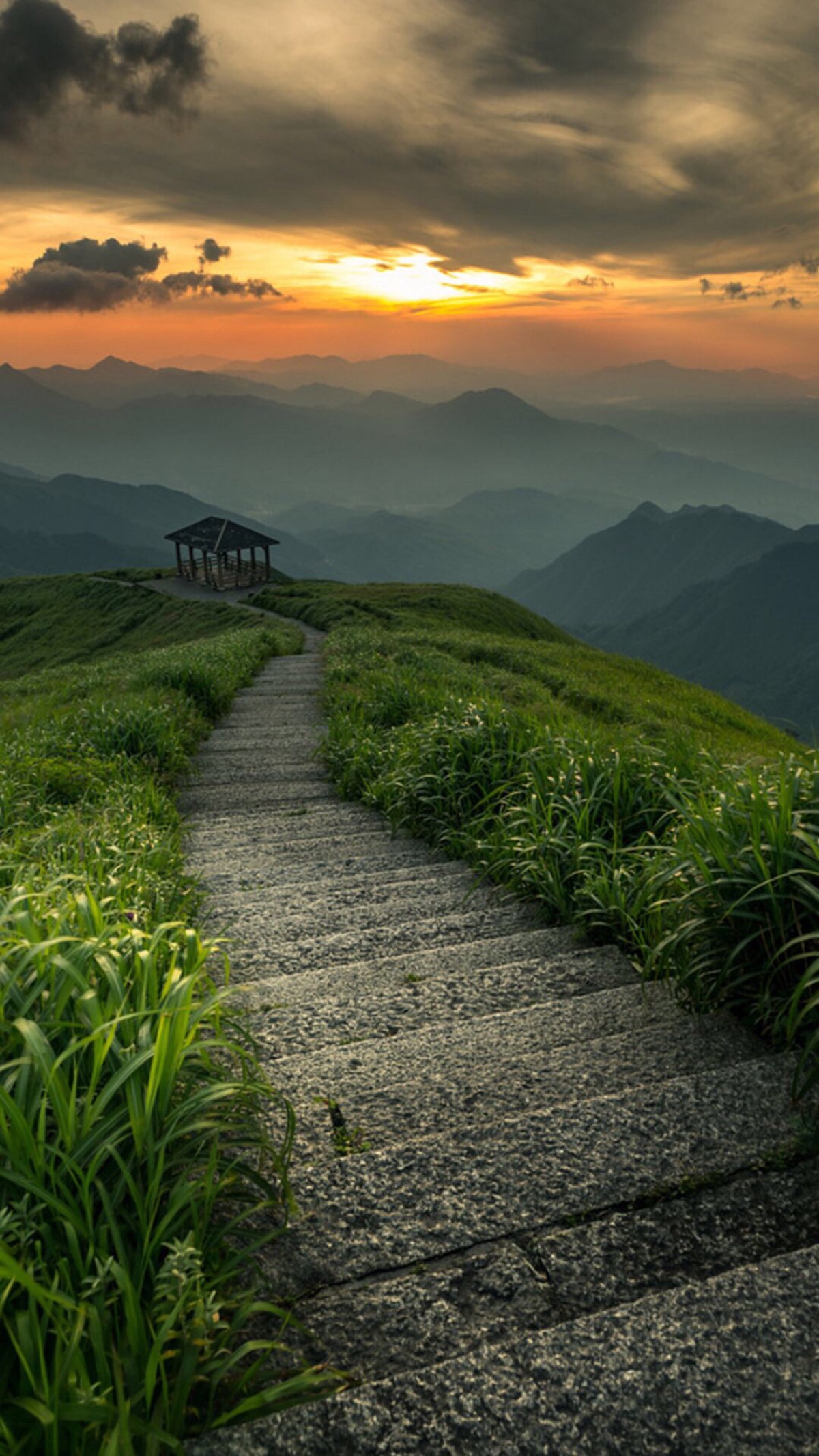 远上寒山石径斜·壁纸·风景