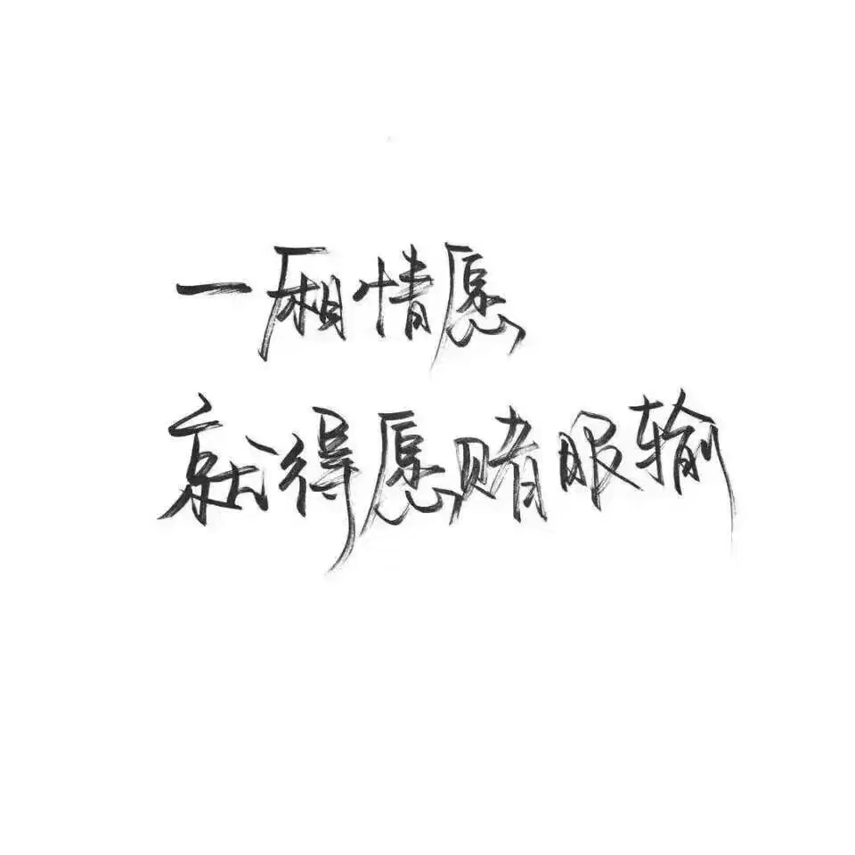 "一厢情愿""就得愿赌服输"