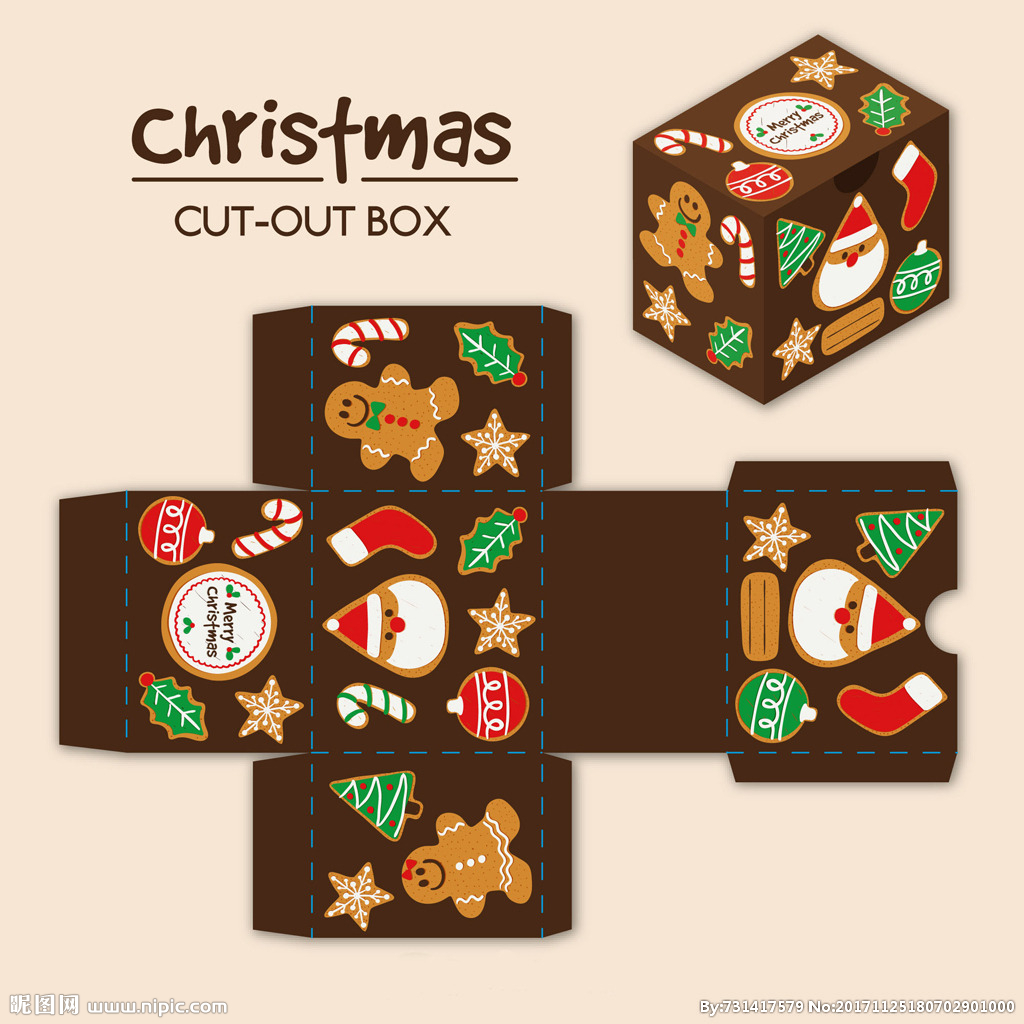 圣诞礼盒设计 圣诞屋包装盒 圣诞食品包装 圣诞纸盒设计 圣诞装饰纸盒