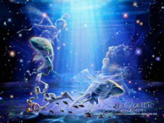 十二星座守护仙子唯美梦幻壁纸——双鱼