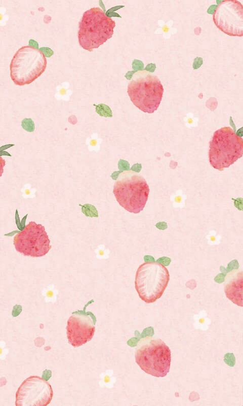 粉色 草莓 壁纸 少女心