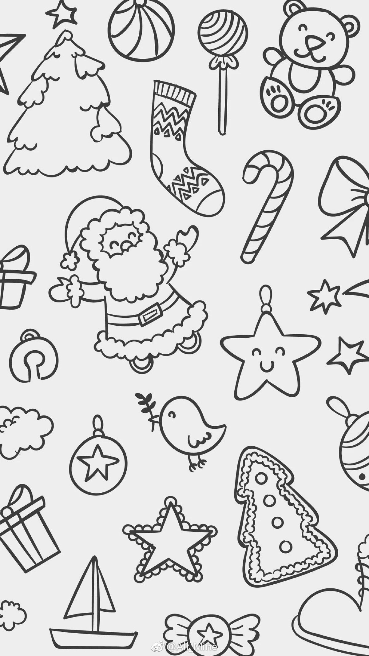 圣诞节 装扮 圣诞老人 雪人 麋鹿 雪橇 圣诞树 圣诞礼物 素材 壁纸