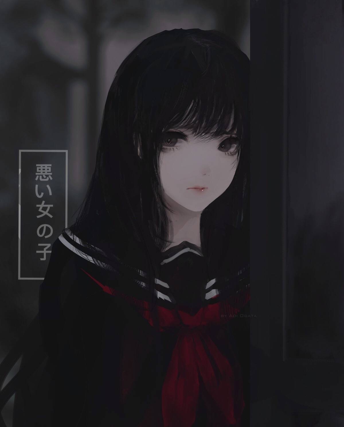 一组暗黑系小清新风的小姐姐‖画师aoi ogata