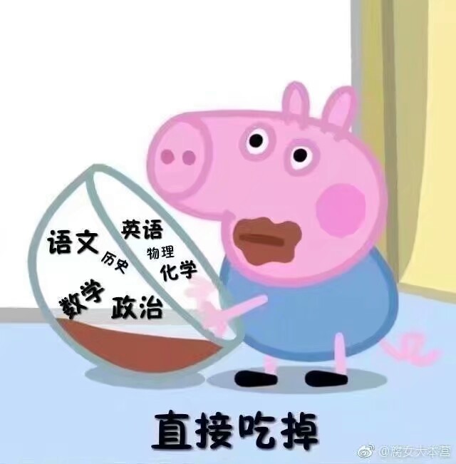 小猪佩奇表情包(考试加油!)!