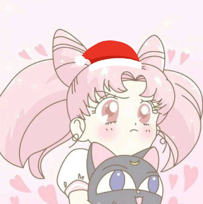 圣诞帽 美少女战士 动漫头像
