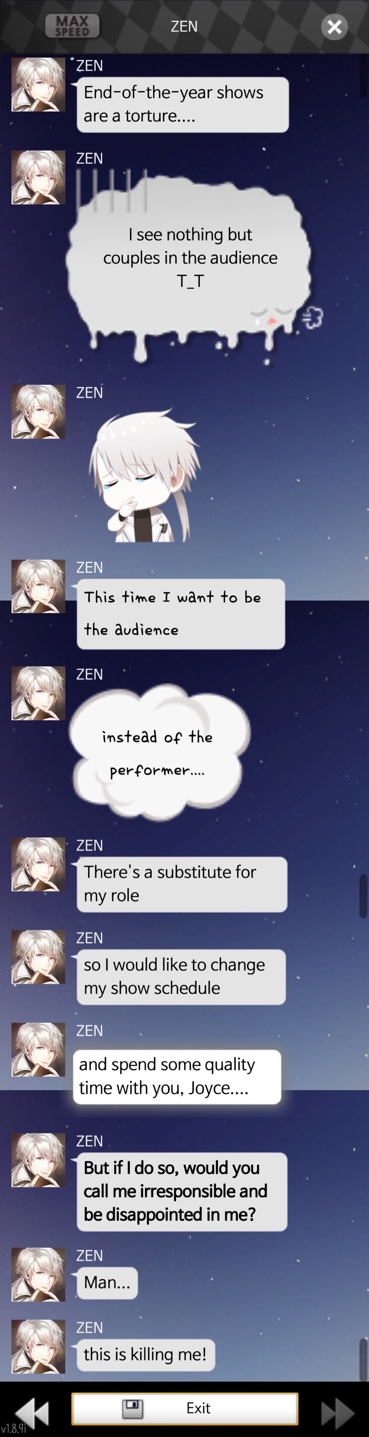 mysticmessenger# christmasgreeting zen