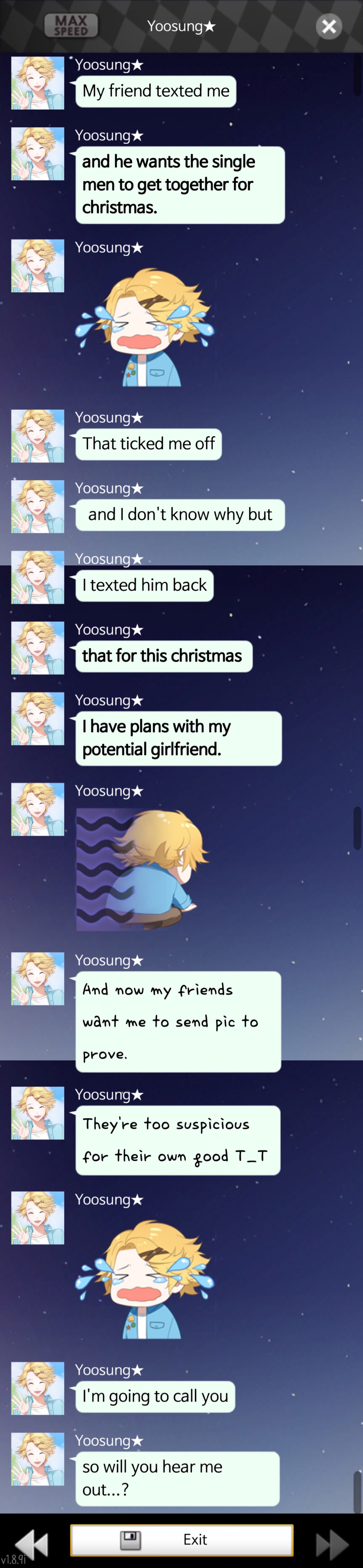 mysticmessenger# christmasgreeting yoosung