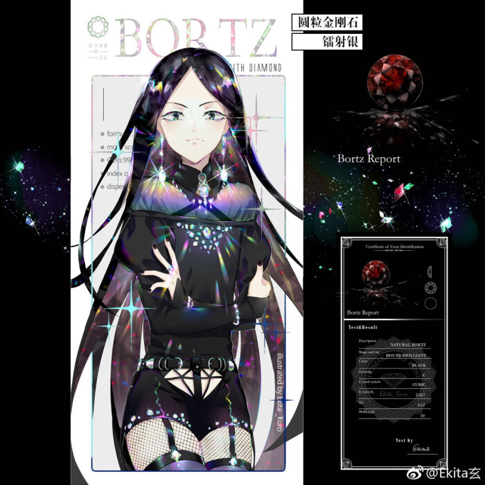 宝石之国 圆粒金刚石 波尔茨 画师 : @ekita玄 侵删