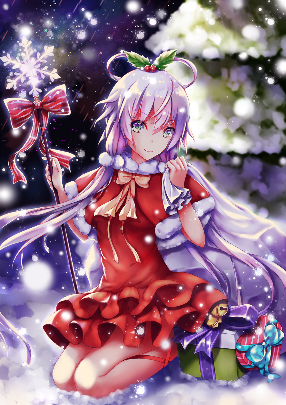 圣诞# 洛天依 圣诞画师:朝雾星弦