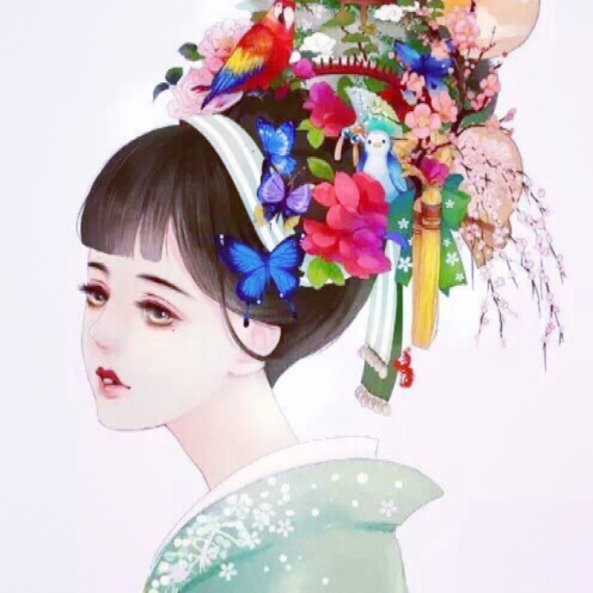 【古韵】古风古装美人卡通动漫头像 大部分自截,喜欢收藏下吧.