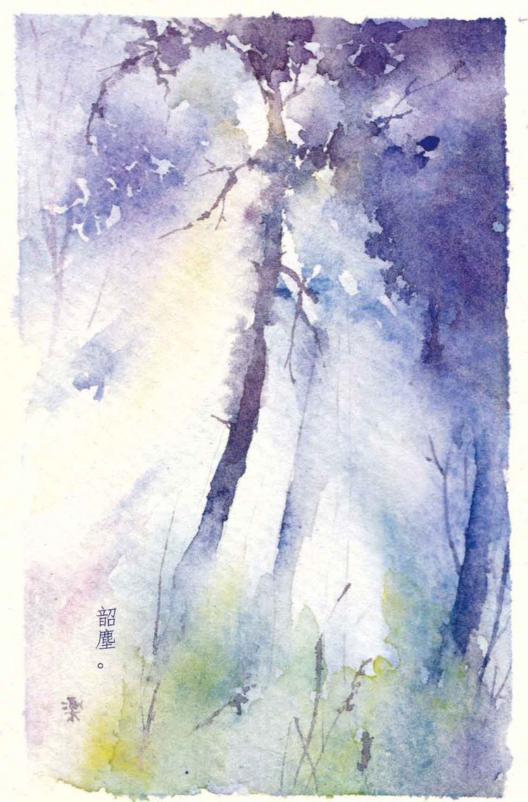 【古风水彩风景插画】作者:乐兮