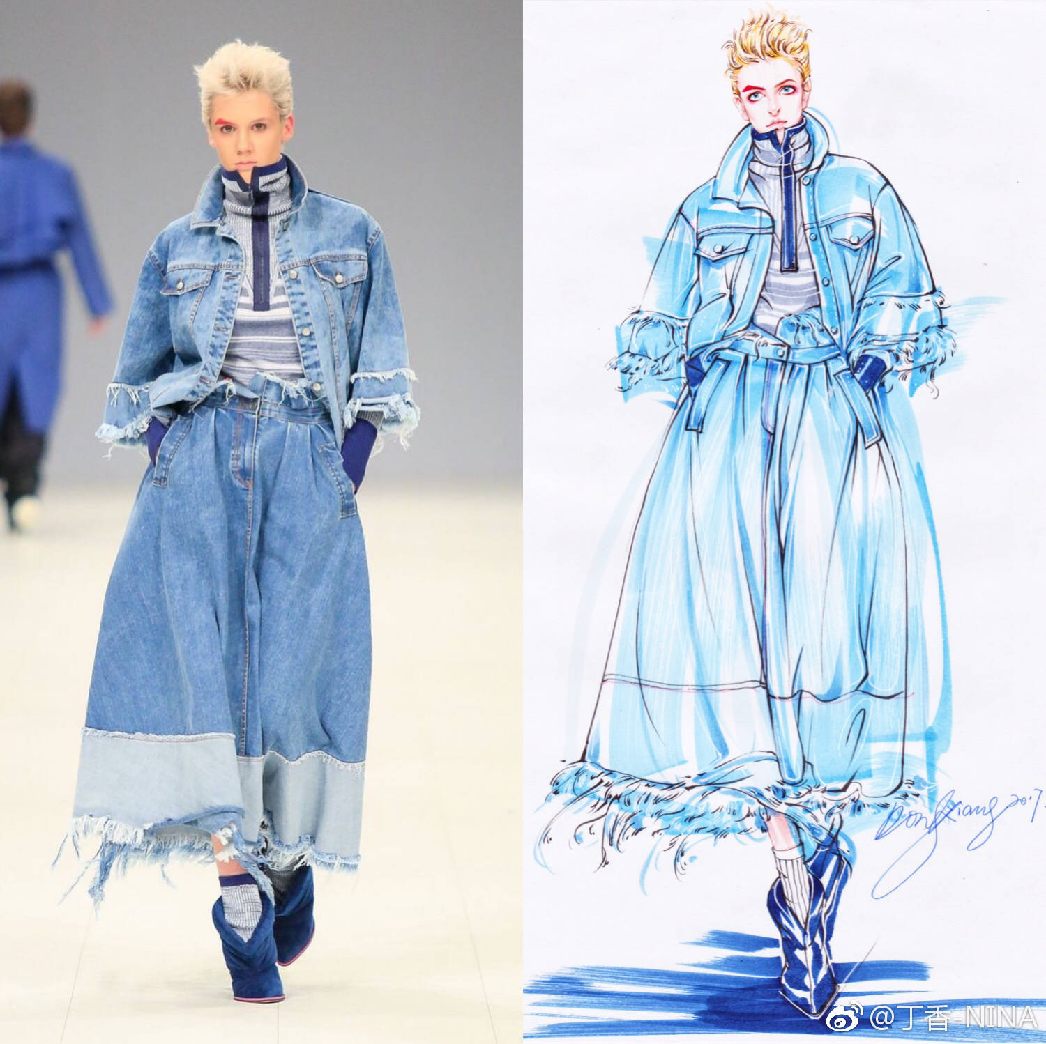 服装效果图 丁香 马克