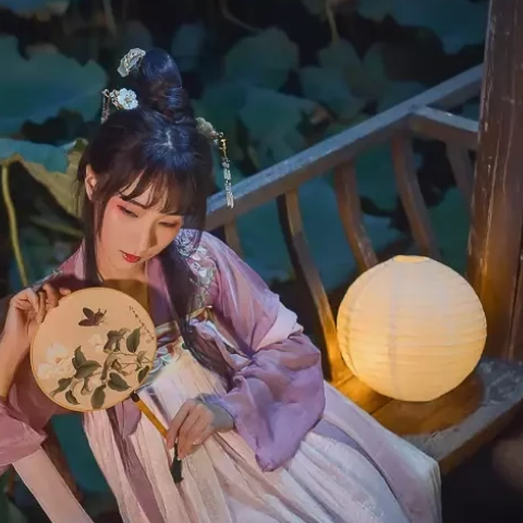 揽明月‖汉服头像‖古风头像‖女生头像‖意境‖复古‖中国风‖自截