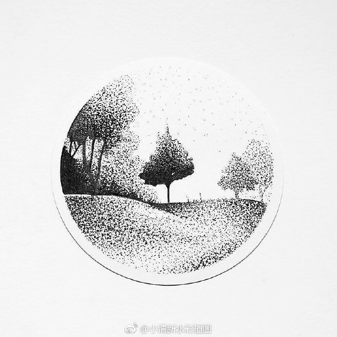 创意勾线笔黑白手绘小插画,太好看啦(ins:blackworknow)