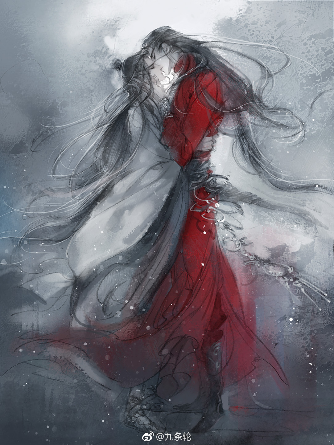 墨香铜臭##天官赐福# 花城 谢怜 绘师:九条轮