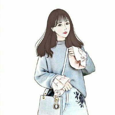 女生手绘头像&苏与冉