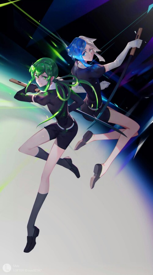 宝石之国# 翡翠石 议长 蓝柱石 议员