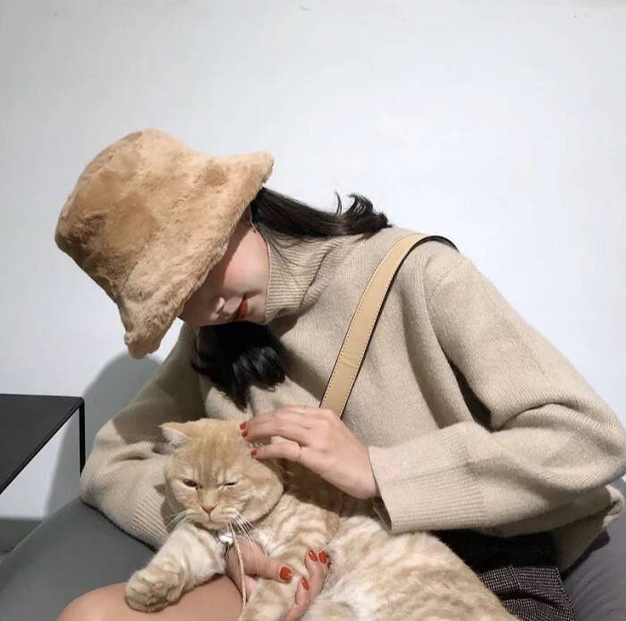 头像 女 姐妹 猫