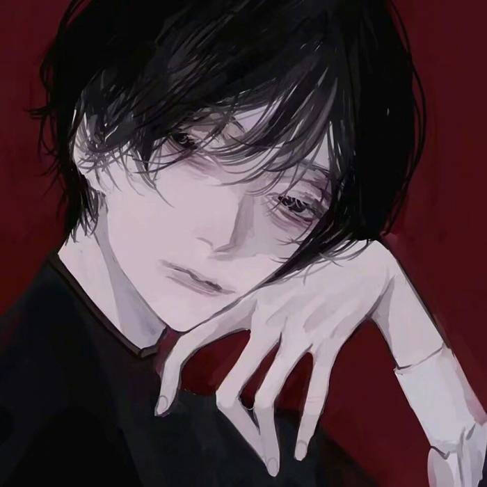 动画绘画 少年 邪魅