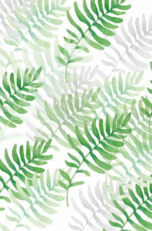 小清新手绘风水彩绿色植物叶子手机壳贴墙纸…