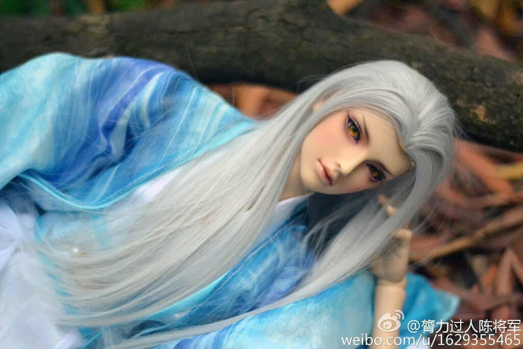 白泽〕古风美男 银发 sd娃娃 bjd 玩具 人偶 壁纸 萌物 精致