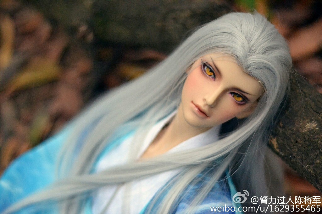 白泽〕古风美男 银发 sd娃娃 bjd 玩具 人偶 壁纸 萌物 精致