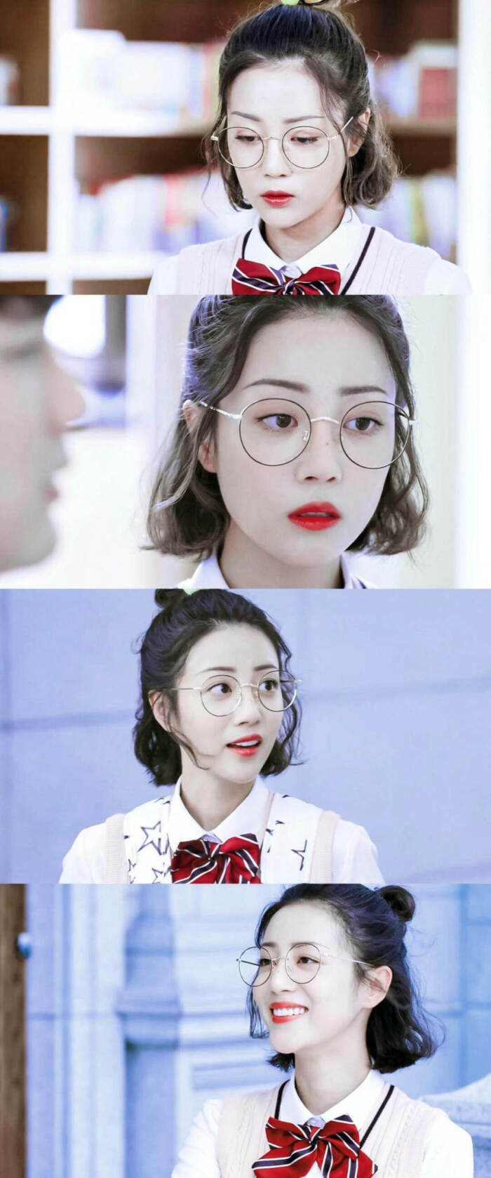 李溪芮 国民老公 电视剧 乔安好 粉色校服的芮太好看了