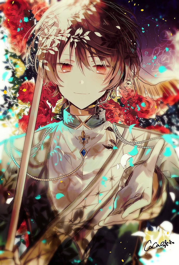 沐湷搬运偶像梦幻祭 knights 月永雷欧 朔间凛月 少年 唯美 壁纸作者