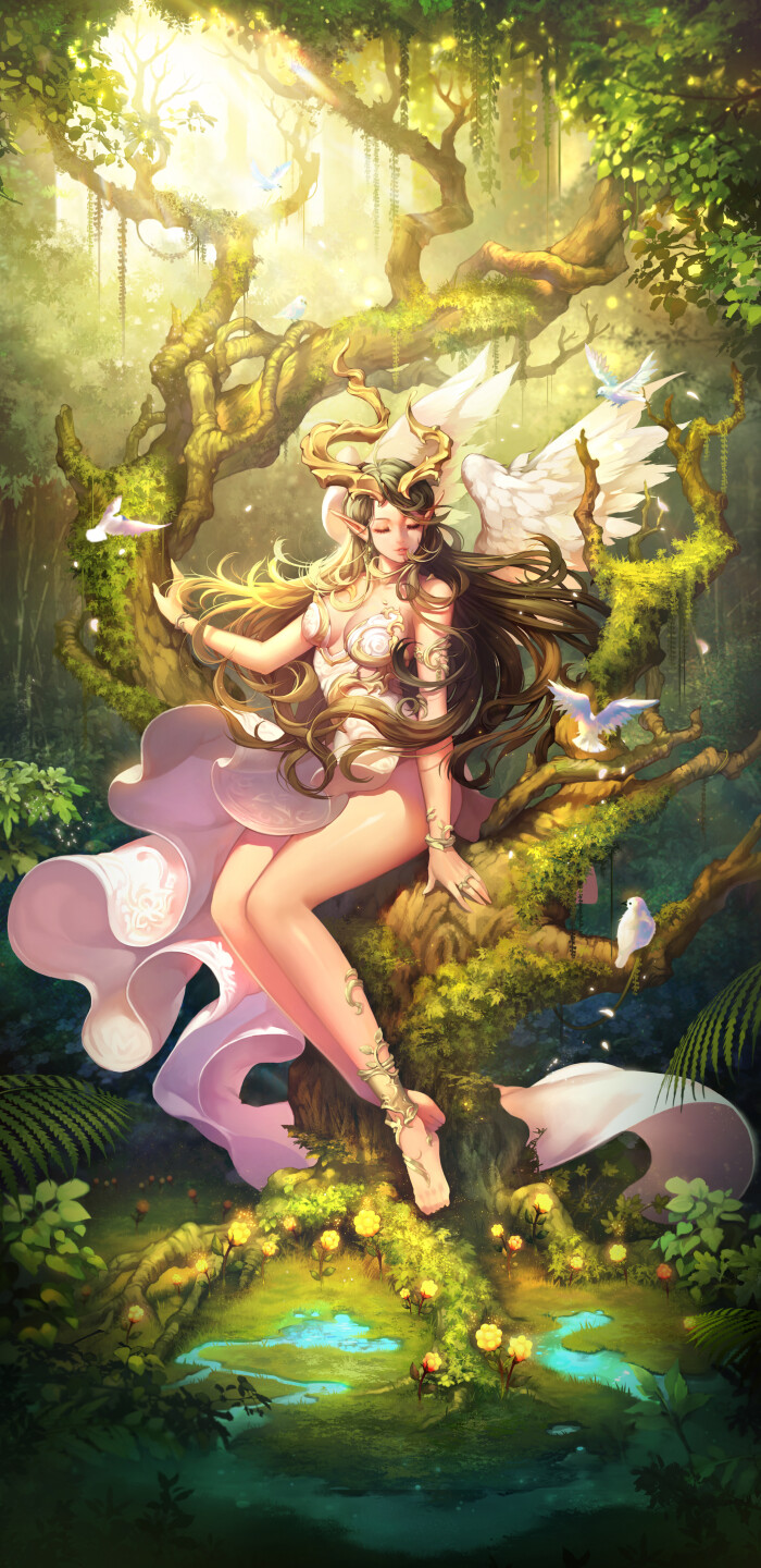 日站搜集-动漫美少女高清画集★【新浪微博:高清无水印iphone萌壁纸