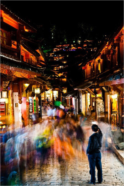 【杂图】灯红酒绿的夜晚城市,唯美意境风景手机壁纸