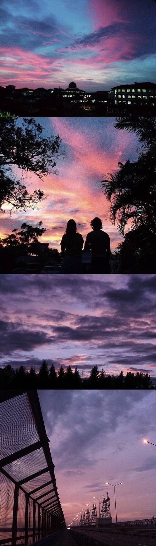 简约 平铺 卡通 动漫 黑白 少女 人物 风景壁纸 背景