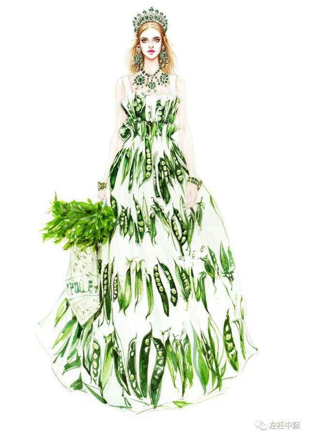马克笔时装 彩铅 水粉 时尚秀场 服装设计 时装画