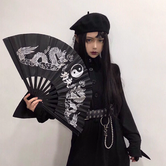 折扇 女生头像/酷