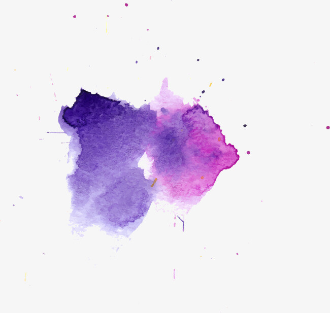 淡紫色水墨渐变渲染 免抠 作图素材 封面