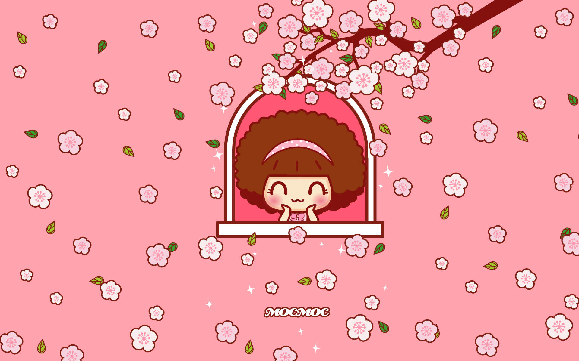 摩丝摩丝粉红春天电脑壁纸～桃花