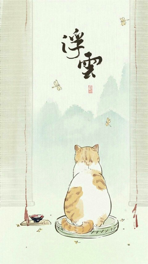 猫古风壁纸