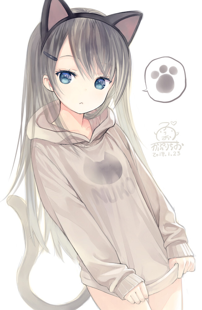 猫耳娘 绘师:かぷりちお(pixiv id=4872389) 本作品pixiv id=66937696