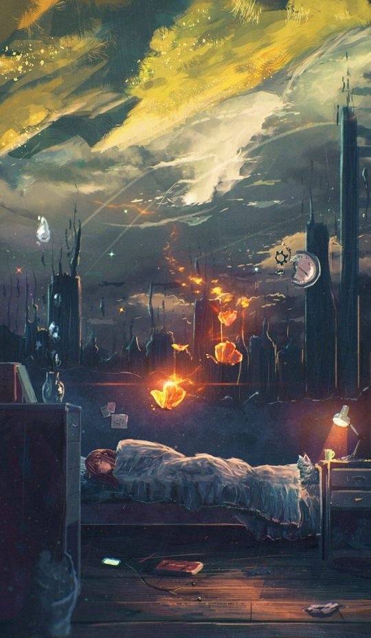 俄罗斯画师sylar113的作品,画的背景图甚是吸引人,色彩也温暖得让人