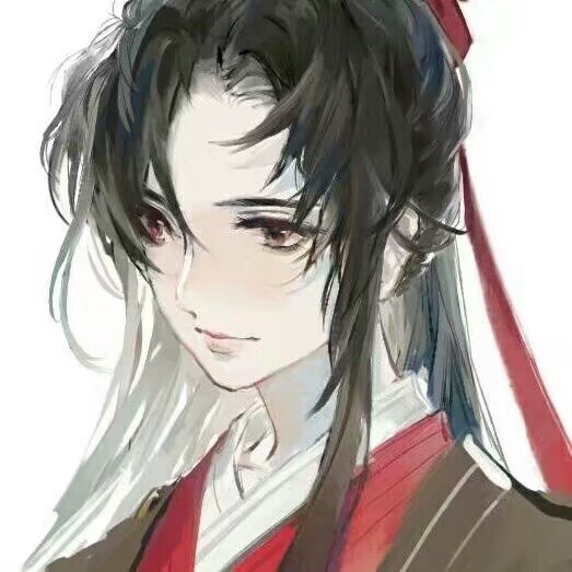 二次元古风手绘情侣头像