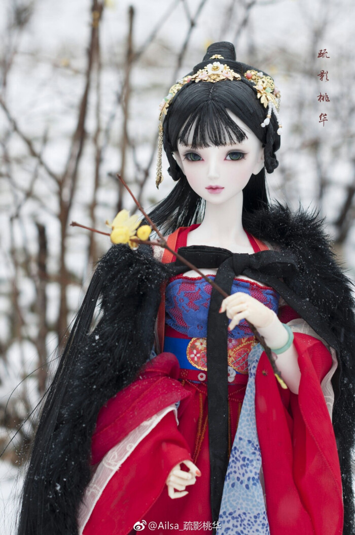 古风美人 sd娃娃 bjd 玩具 人偶 壁纸 萌物